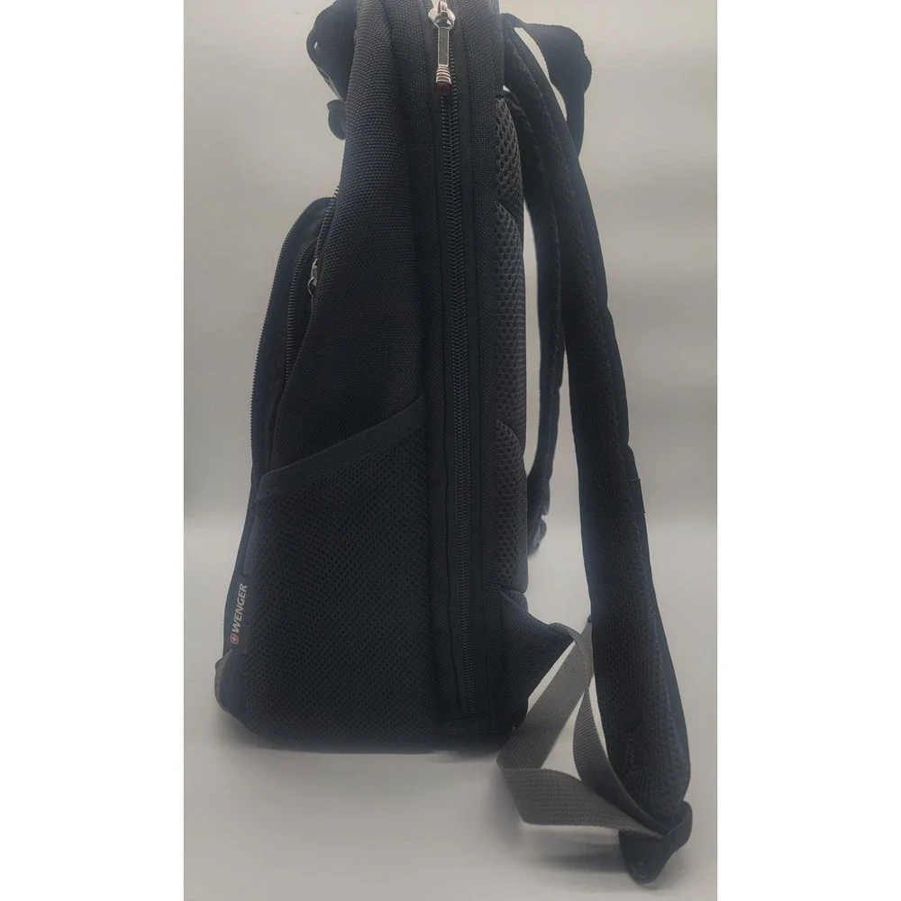 Wenger Industrial /Work Style Laptop Backpack Black‎ Travel School Work Bag